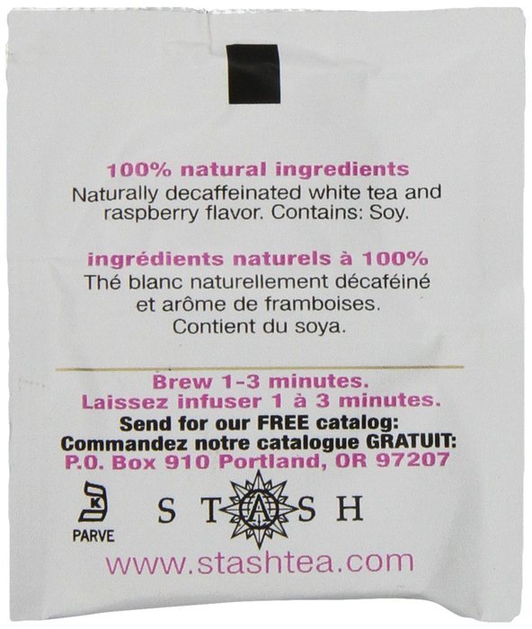 Stash Tea Decaf Earl Grey Black Tea, 10 Count Tea Bags in Foil (Pack of 12) N7