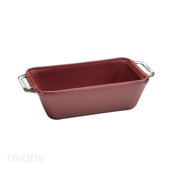 Anchor Nonstick Glass Baking Loaf 1.5qt - Red (Pack of Two)