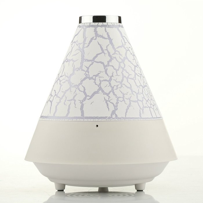 Wireless Bluetooth Speakers FM Radio Bedside Lamp TF Card 7 Color LED Display Music Player (White) N12