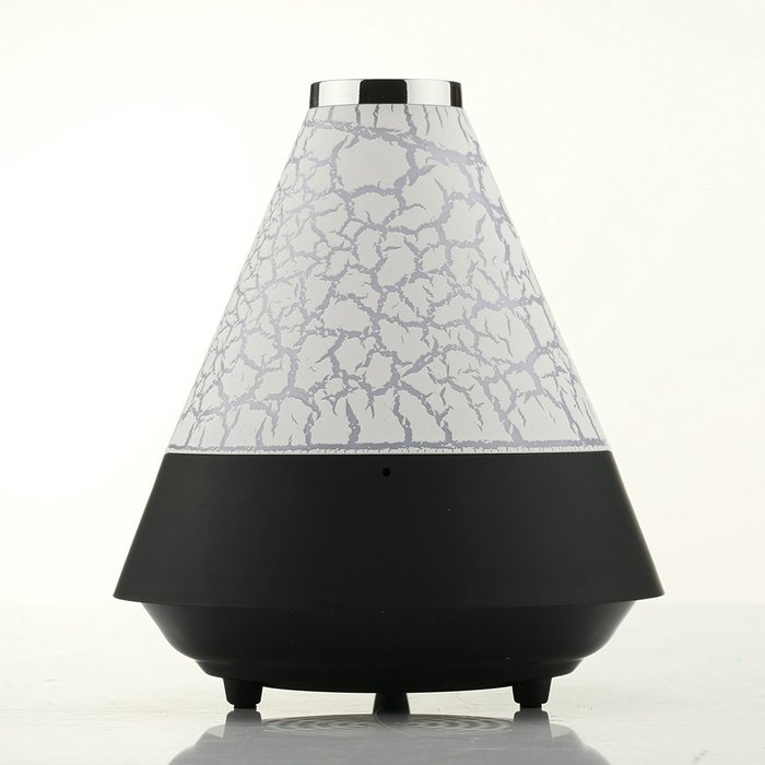 Wireless Bluetooth Speakers FM Radio Bedside Lamp TF Card 7 Color LED Display Music Player (White) N14