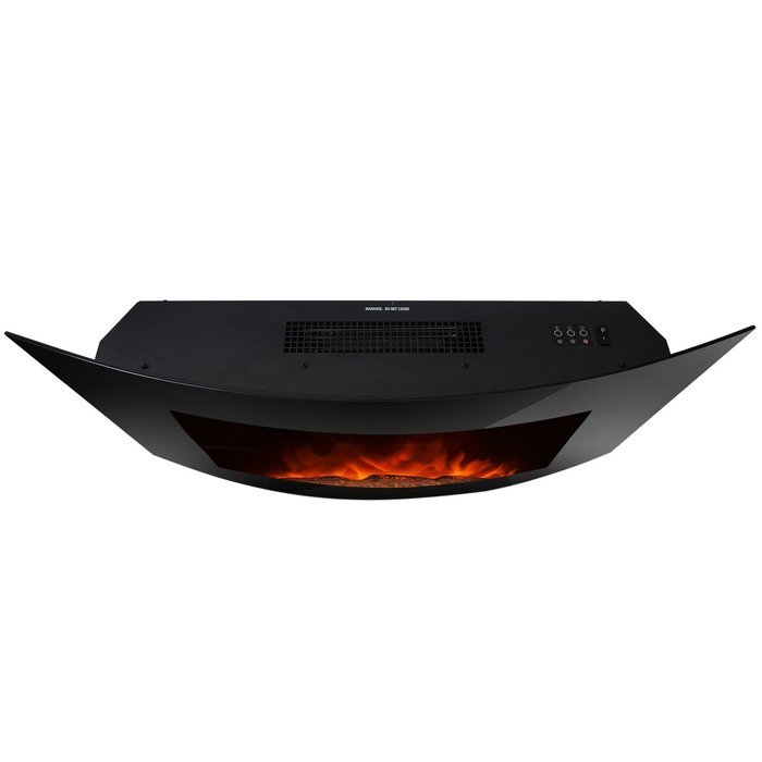 Golden Vantage 36" Wall Mount Bedroom Electric Fireplace Heater w/ 3D Flame Effect & Remote Control