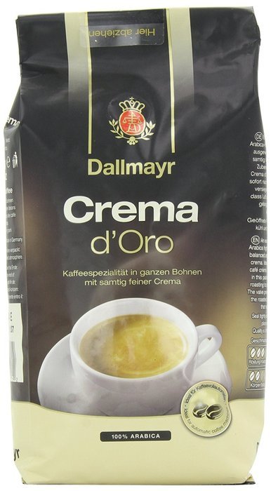 Dallmayr Gourmet Coffee, Crema D'Oro (Whole Bean), 17.6-Ounce Vacuum Packs (Pack of 2) N4