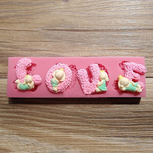 LOVE Word Silicone Fondant Mold Cake Decorating Chocolate Mould N2