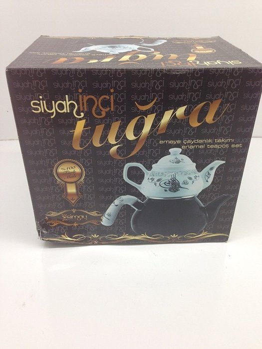 3 Pieces Tea Kettle Set-Family Size,Enamel,Stove Top,First One N3