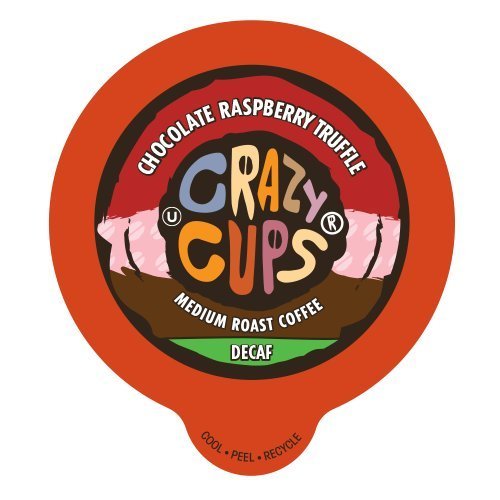 Crazy Cups Decaf Chocolate Raspberry Truffle Flavored Coffee Single ...