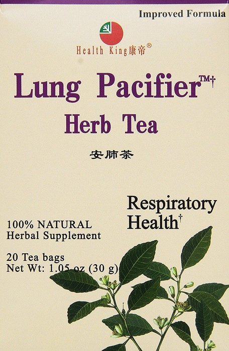 Health King Medicinal Teas Lung Pacifier Herb Tea Bags, 20 Count N4
