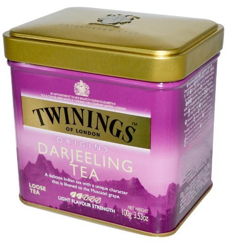 Twinings Darjeeling Loose Tea, Tins, 3.53 oz