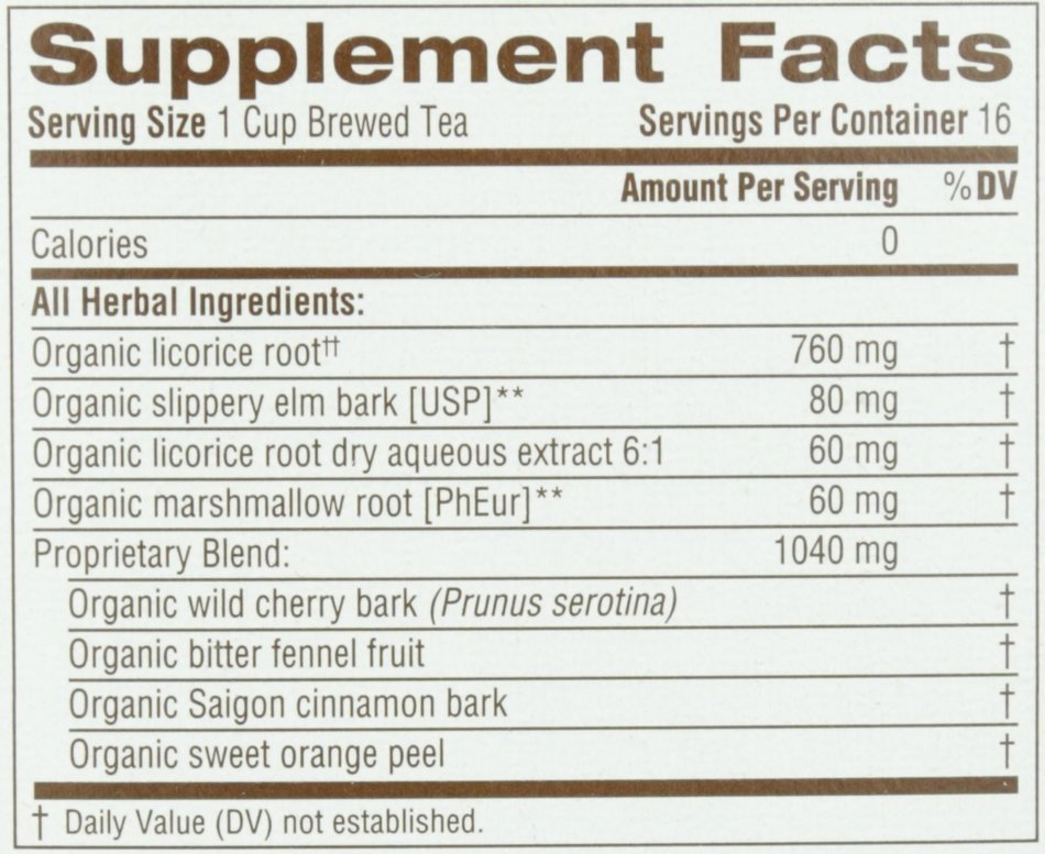 Traditional Medicinals Organic Throat Coat Herbal Wrapped Tea Bags - 16 ct N8