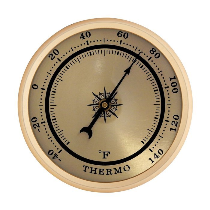 2-3/4" Gold Hygrometer Insert N4
