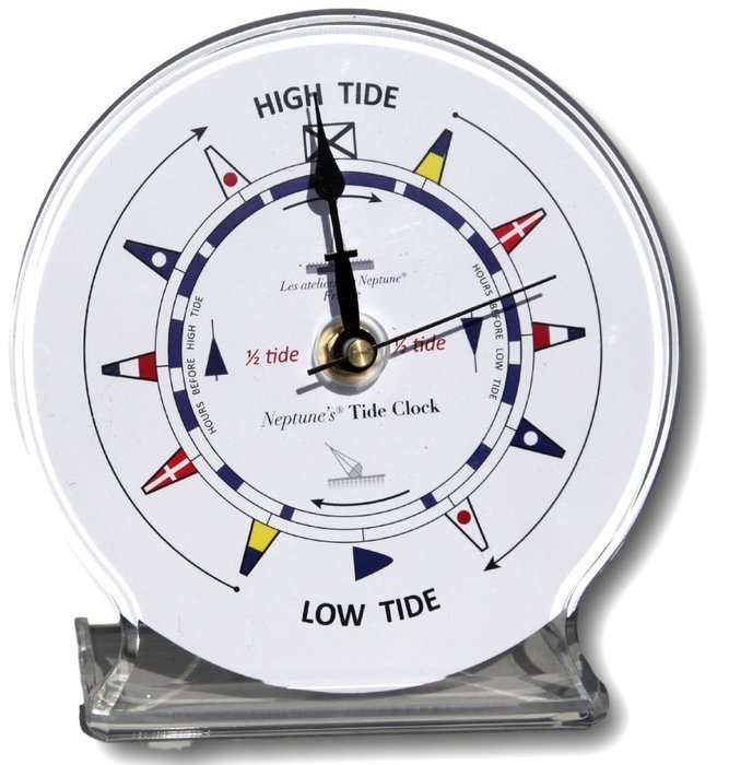Free standing round desk tide clock N2