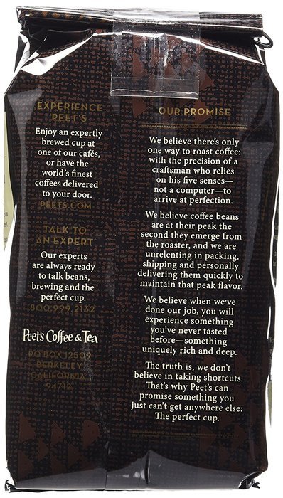 Peet's Coffee Major Dickason's Ground Coffee (Dark), 12 oz N4