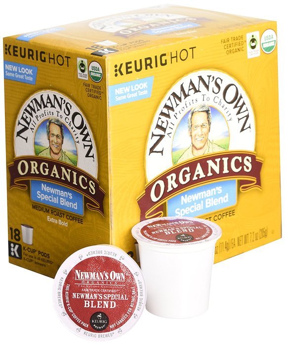 Newman's Own Organics Special Blend Extra Bold Coffee Keurig K-Cups, 18 Count N2