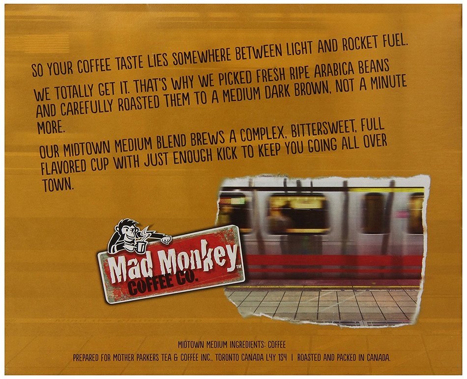 Mad Monkey Coffee Capsules, Swingin Bold, 48 Count N4