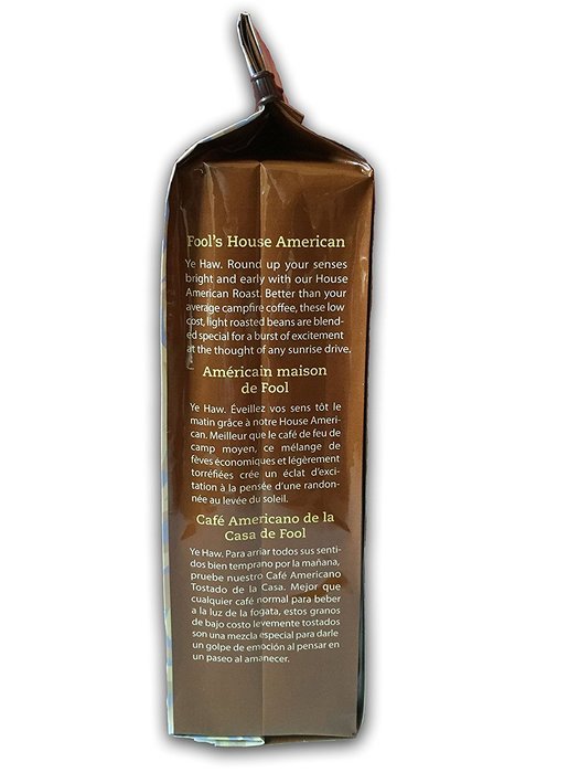The Coffee Fool Fool's Organic Fair Trade House American, Coarse Grind, 12 Ounce