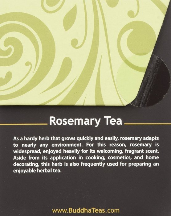 Rosemary Tea - Organic Herbs - 18 Bleach Free Tea Bags N2