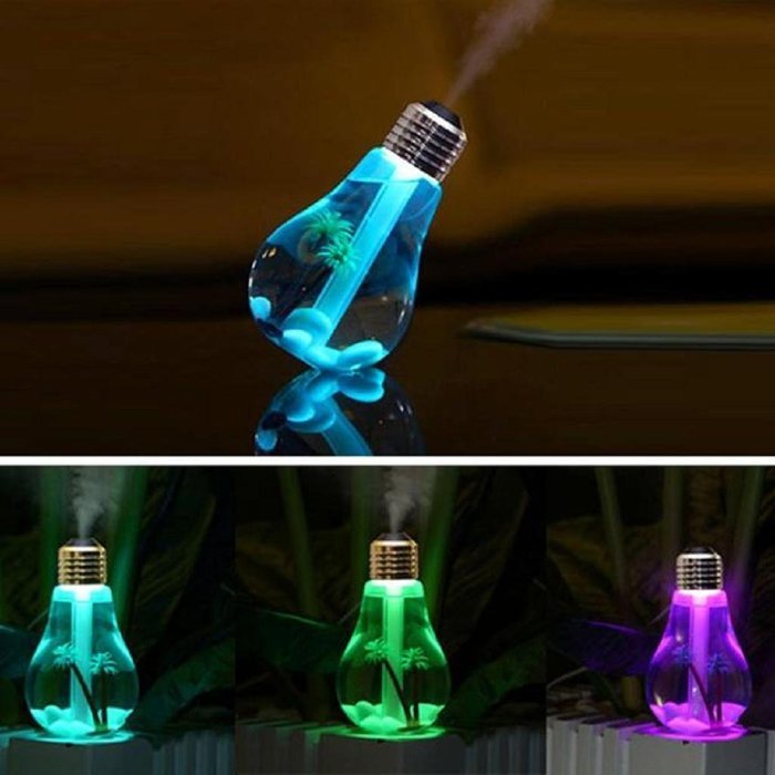 DaySeventh 2016 New Design Lamp Humidifier Home Aroma LED Humidifier Air Diffuser Purifier Atomizer (Silver) N9