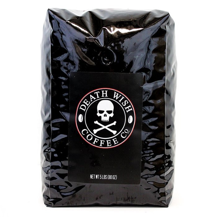 Death Wish Organic USDA Certified Whole Bean Coffee, 16 Ounce Bag N7