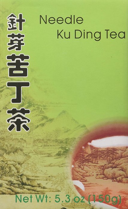 All Natural Chinese Needle Ku Ding (Kuding) Bitter Green Tea - Loose Tea Leaves Stick (5.3 Oz) - Only 3 Sticks...