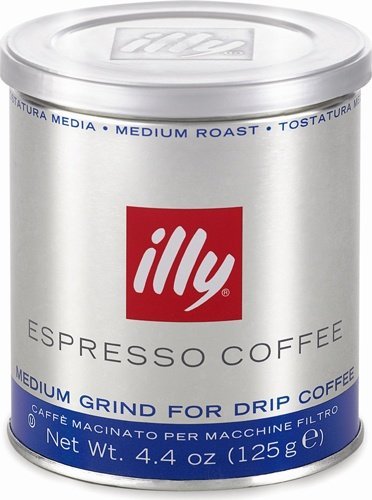Illy Caffe 4.4 oz. Espresso Roast Medium Grind for Drip Coffee