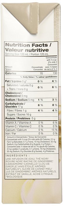 Tazo Organic Chai Tea Latte, 32 oz N7