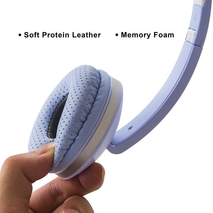 Lightweight Foldable Headphones Adjustable Headband Headsets with Microphone and volume control 3.5mm for kids... N5