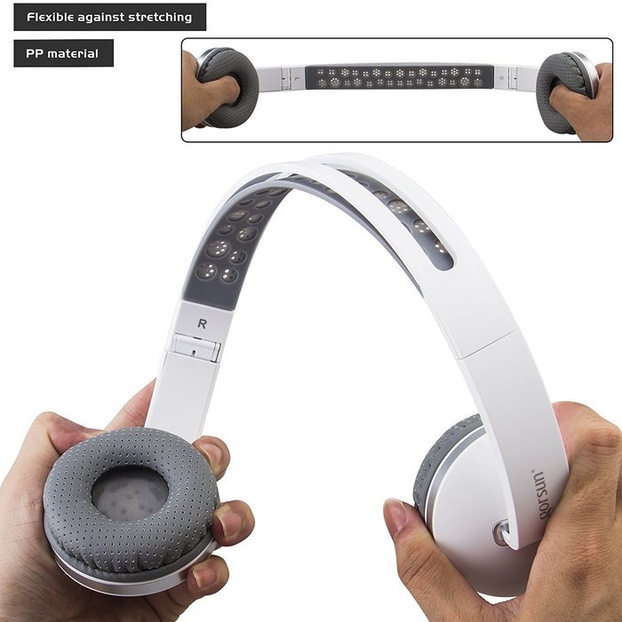 Lightweight Foldable Headphones Adjustable Headband Headsets with Microphone and volume control 3.5mm for kids... N6