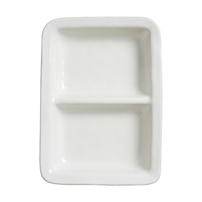 Juliska Puro Whitewash Divided Serving Bowl