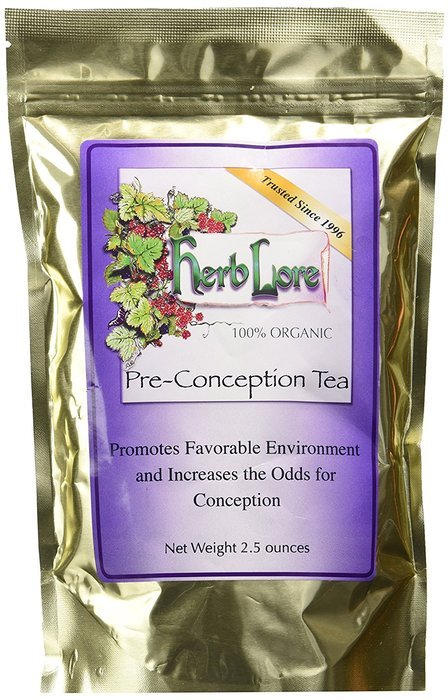 Herb Lore Organic Pre-Conception Fertility Tea For Women, Loose Leaf 2.5 ounces - Improve Chances of Getting Pregnant