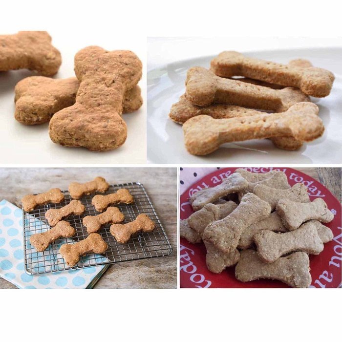 Simply Silver - Dog Treat Large Baking Trays, Puppy Pets Dog Paws & Bones Silicone Cake Molds - Unbranded N2