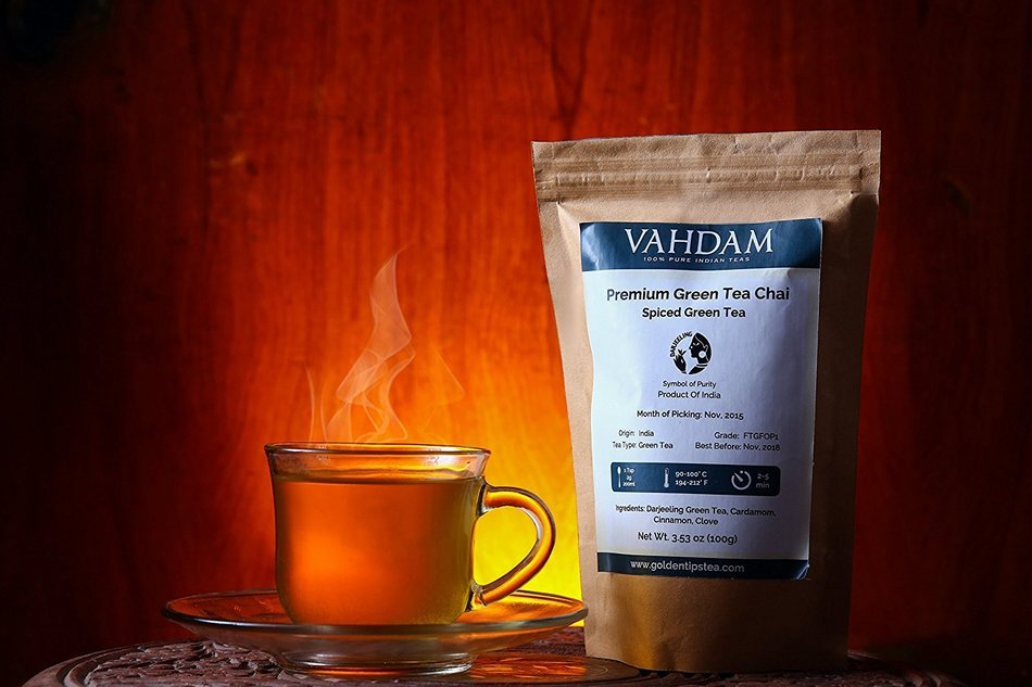 Darjeeling Loose Leaf Masala Chai Tea Detox & Cleanse With Our Premium Organic Green Tea - Packed With Rare Indian... N5