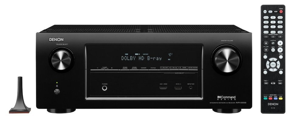 Denon AVR-X3000 7.2-Channel 4K Ultra HD Networking Home Theater Receiver with AirPlay & Definitive Technology... N2