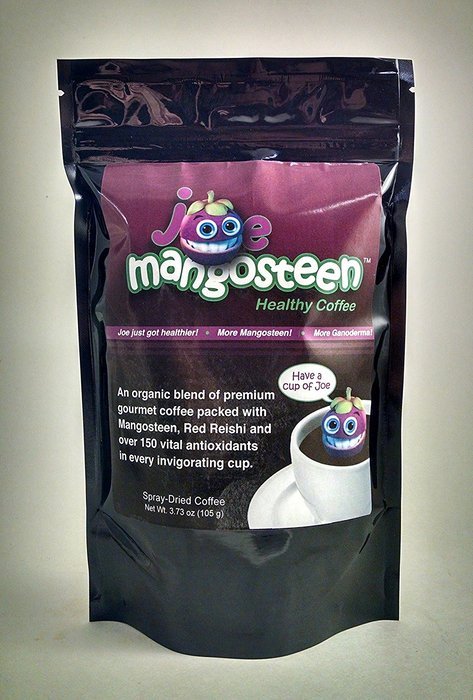 Joe Mangosteen Healthy Coffee with Mangosteen & Ganoderma 1 - 3.73oz Bag (40 Servings)