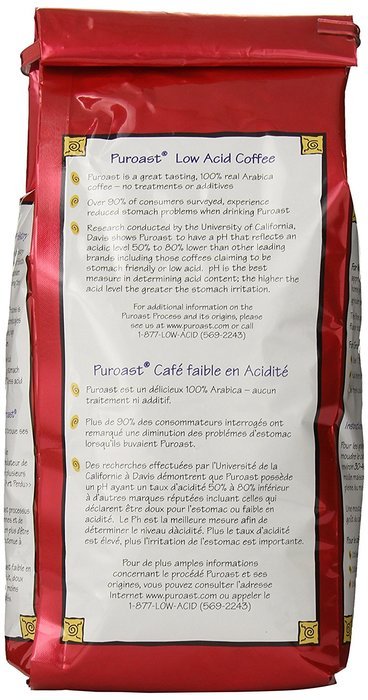 Puroast Low Acid Coffee Mocha Java Flavored Coffee Drip Grind, 2.5-Pound Bag N3