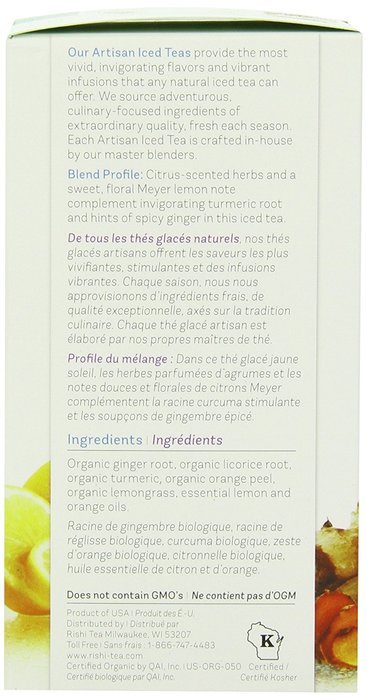Rishi Tea Summer Lemon, 1.4 oz Boxes N8