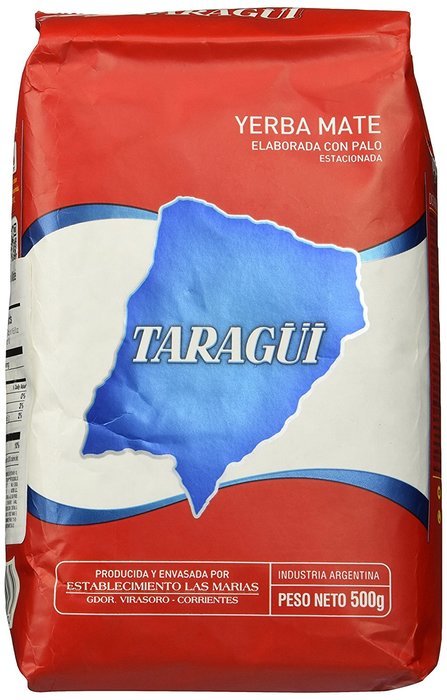 Taragui Yerba Mate Regular Blend, with Stems (Con palo) 1.17 lb- 500 g. N3