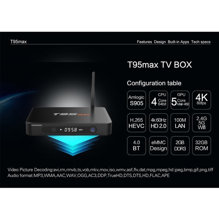 2016 New Chipset S905 hd kodi 4k s905 Pro Smart Android 5.1 TV Box N4
