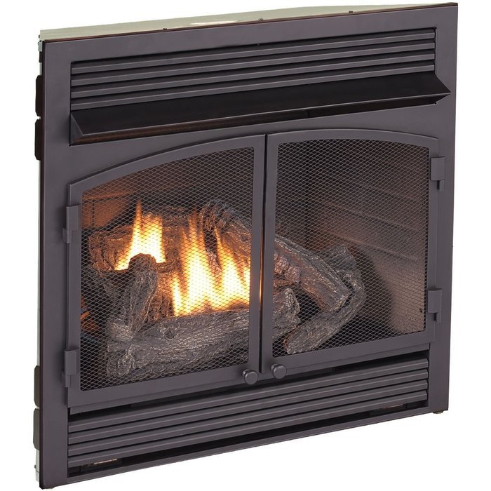 Duluth Forge Dual Fuel Vent Free Fireplace Insert - 32,000 BTU, Remote Control, FDF400RT-ZC N2