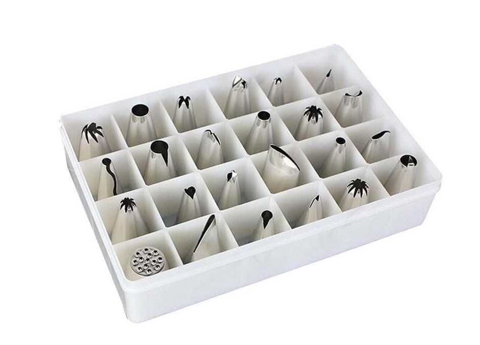 Useful Home Dessert Shop Pastry Tube Set Unique Bake Tool 24 Pieces