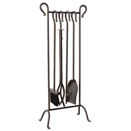UniFlame 5-Piece Bronze Inline Fire Set
