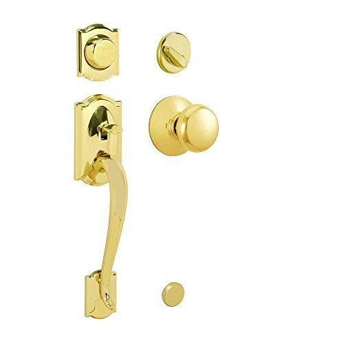 Schlage Lock Company F93 CAM 505 PLY 605 Schlage F93 CAM 605 PLY Camelot Dummy Style Handleset with Plymouth Interior...