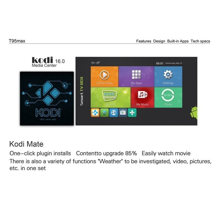 2016 New Chipset S905 hd kodi 4k s905 Pro Smart Android 5.1 TV Box N9