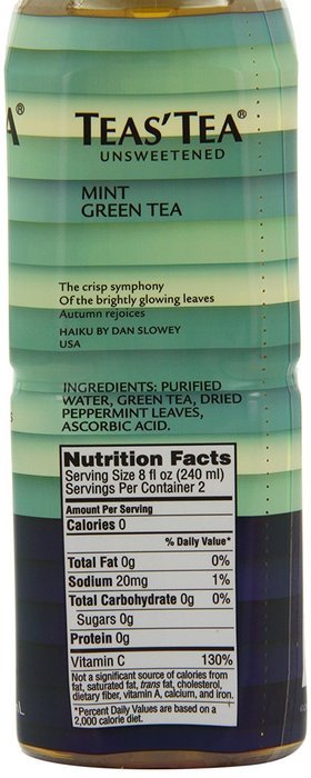Teas' Tea Unsweetened Jasmine Green Tea, 16.9 Ounce (Pack of 12) N18