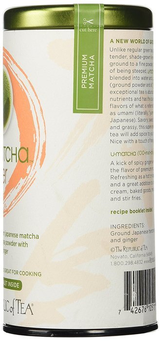 The Republic Of Tea Matcha Tea Powder, 1.5 Ounce Tea Powder Tin, Gourmet Matcha Green Tea Powder N6