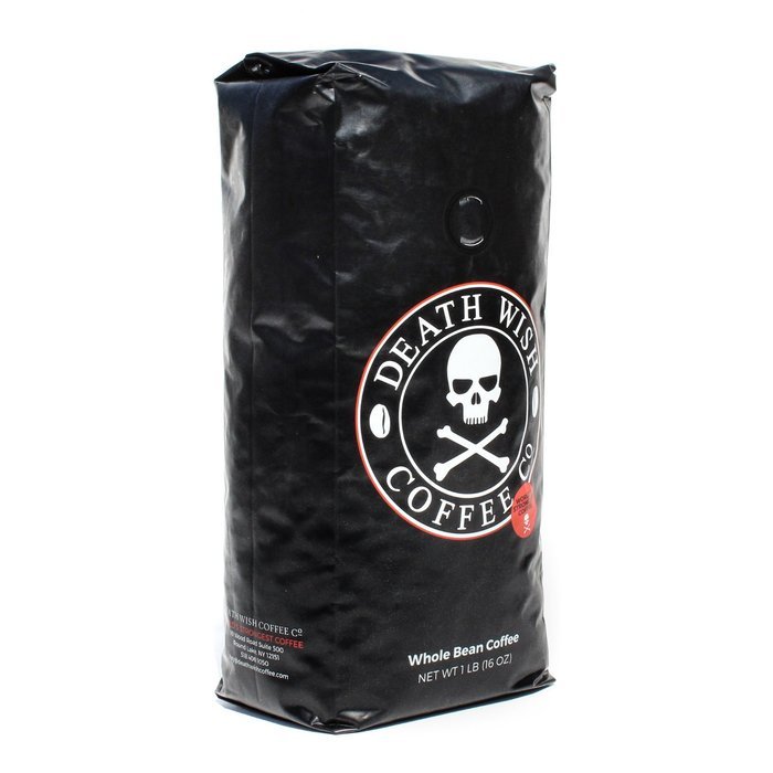 Death Wish Organic USDA Certified Whole Bean Coffee, 16 Ounce Bag N13