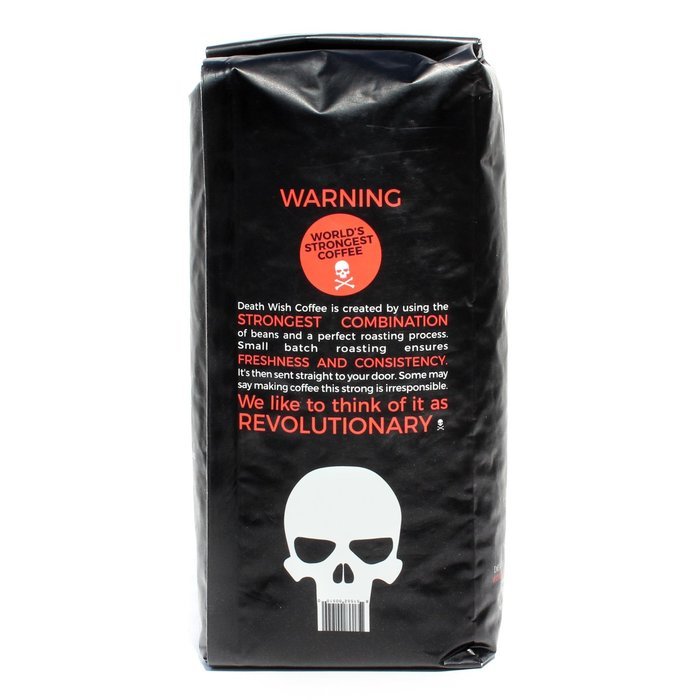 Death Wish Organic USDA Certified Whole Bean Coffee, 16 Ounce Bag N14