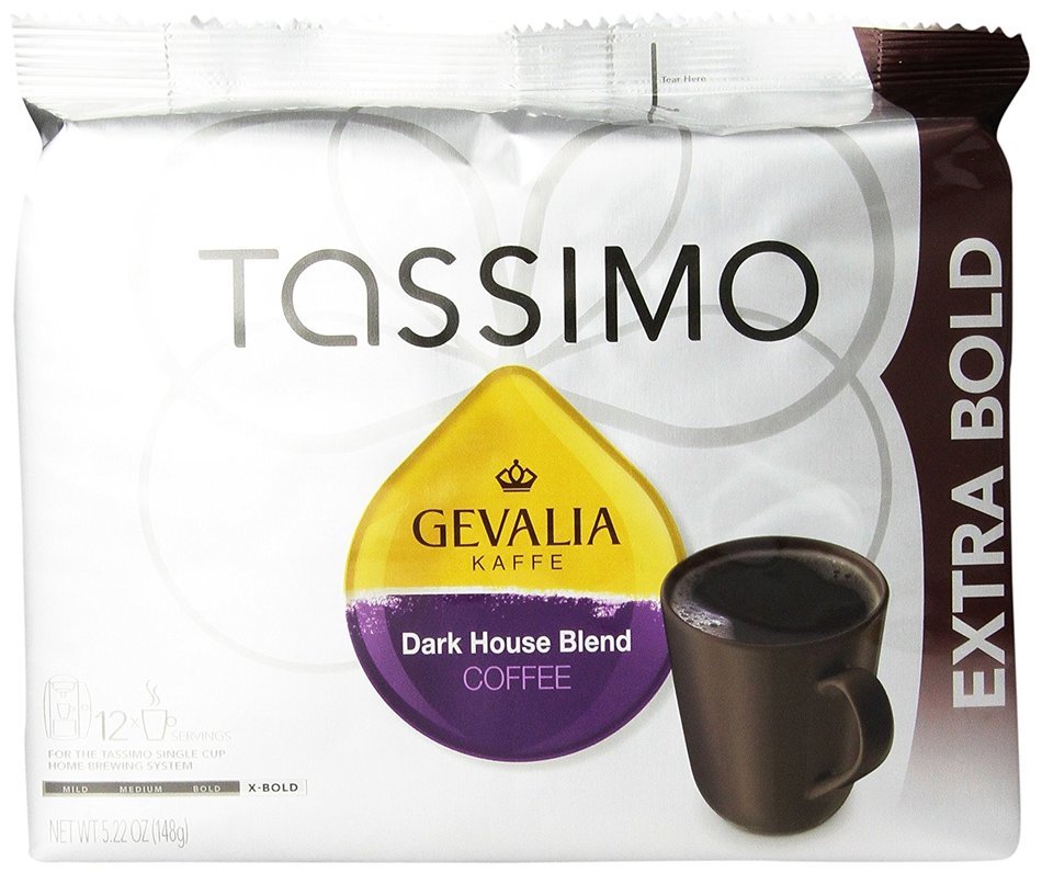Gevalia Dark House Blend, 12-Count T-Discs for Tassimo Coffeemakers(Pack of 2) N4