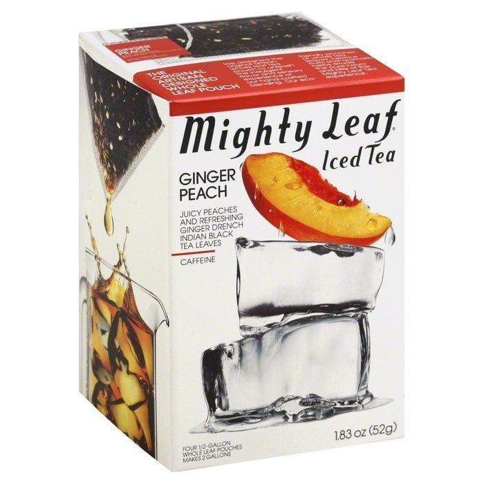 Mighty Leaf Ginger Peach Iced Tea (4 Pouches)