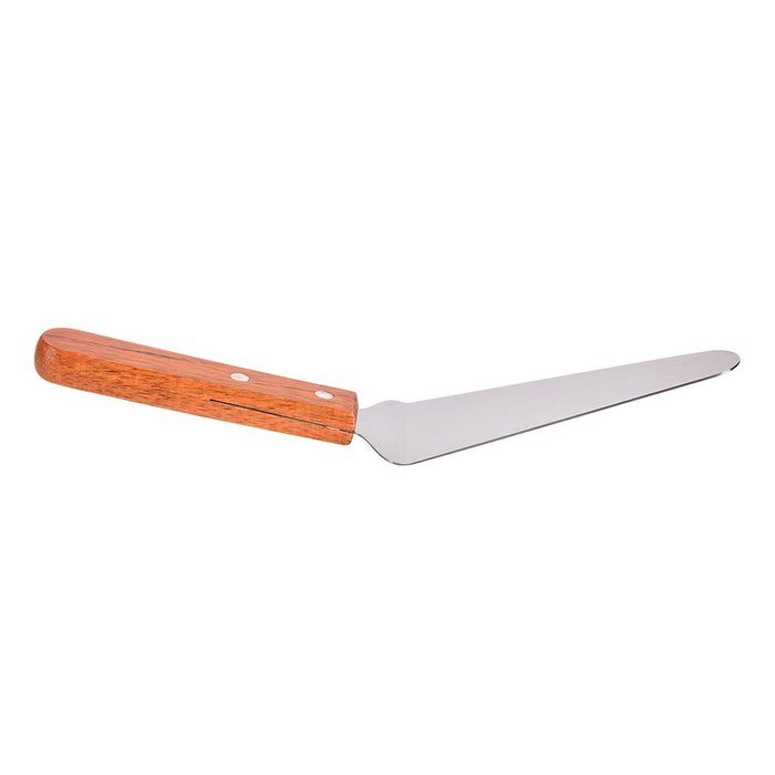 Happu-store(TM) 1 Pcs Pizza Shovel Wooden Hand Stainless Party Cake Pie Pastry Server Cutter