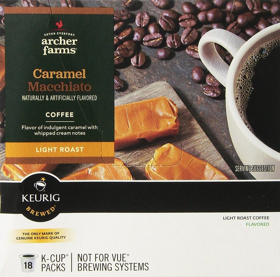 ARCHER FARMS Caramel Macchiato 18 Single Servings N4