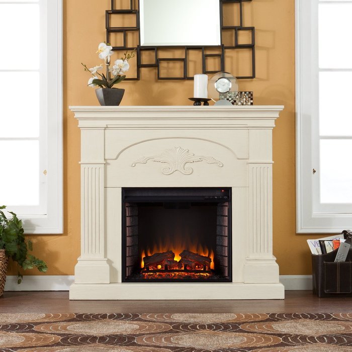 Sicilian Harvest Electric Fireplace - Ivory N6